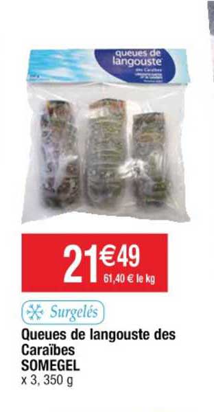 queues de langouste des caraïbes somegel