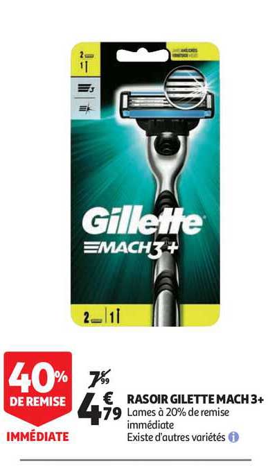 rasoir gillette mach 3+