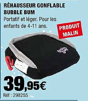 réhausseur gonflable bubble bum