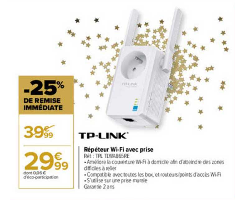 répéteur wi fi  avec prise