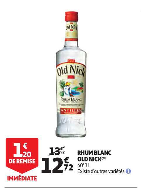 rhum blanc old nick