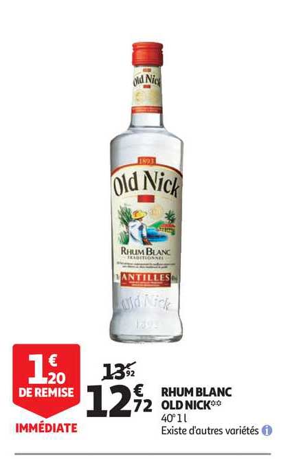 rhum blanc old nick
