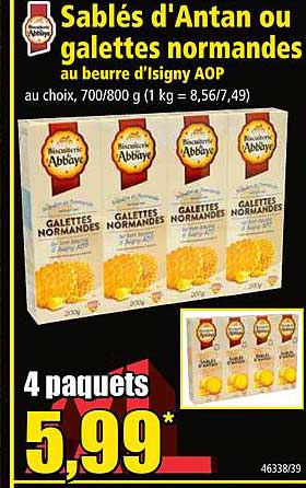 sablés d'antan ou galettes normandes