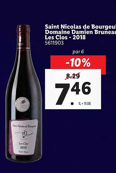 saint nicolas de bourgeuil domaine damien bruneau les clos 2018
