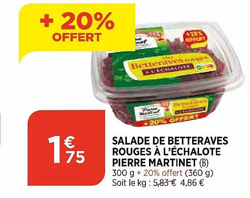 Salade De Betteraves Rouges à L'échalote Pierre Martinet