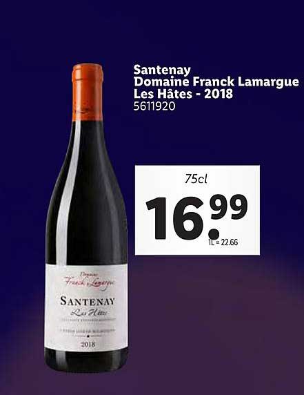 Santenay Domaine Frank Lamargue Les Hâtes 2018