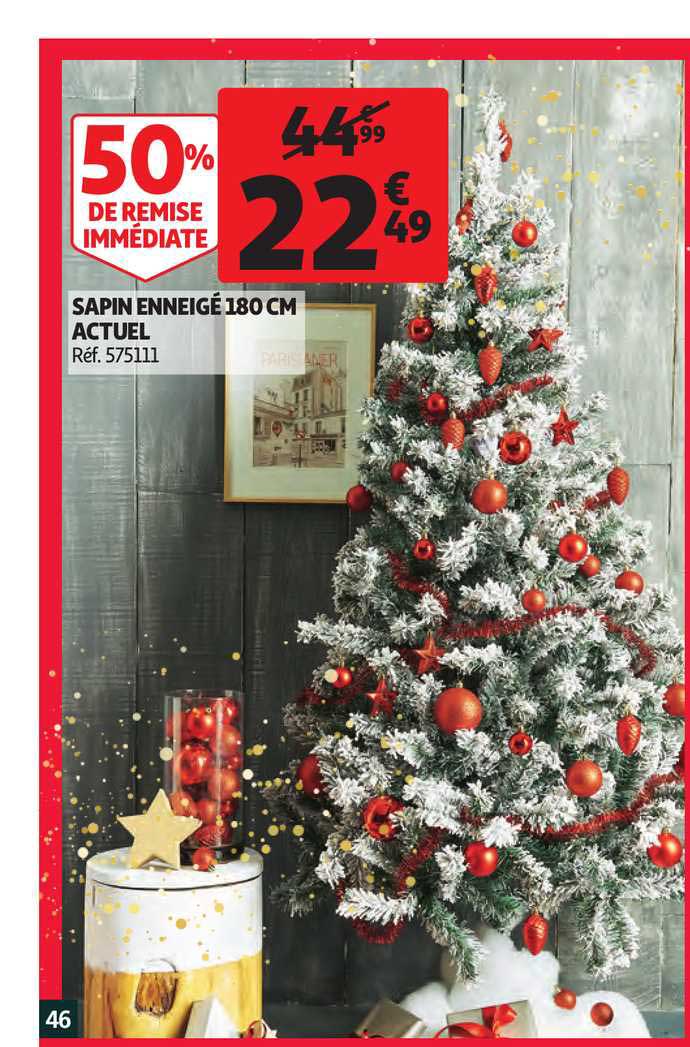 Sapin Enneigé 180cm Actuel