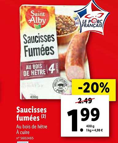 Saucisses Fumées