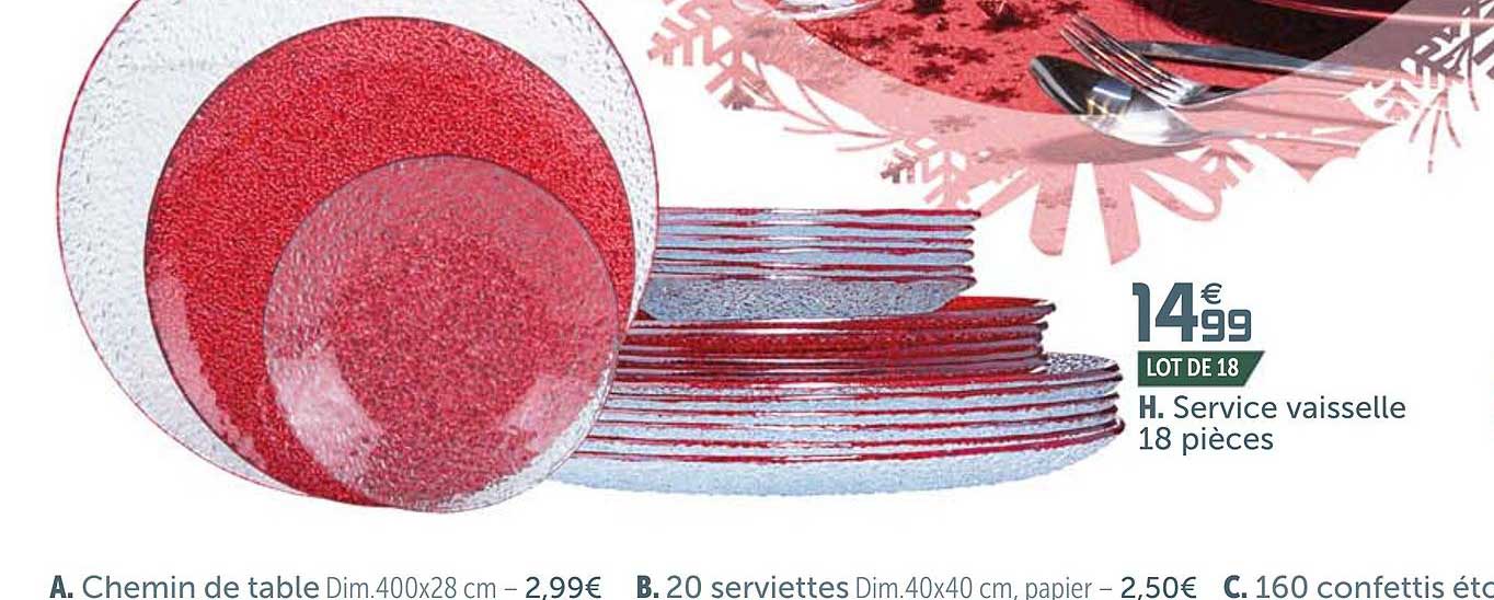 Service Vaisselle 18 Pièces