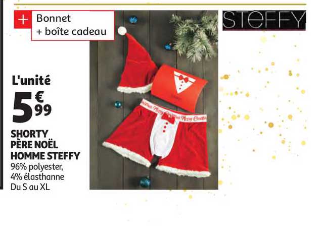 shorty père noël homme steffy