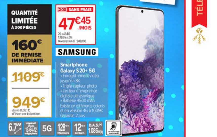 smartphone galaxy s20+ 5g