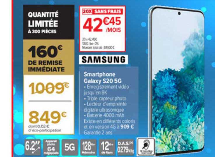 smartphone galaxy s20 5g