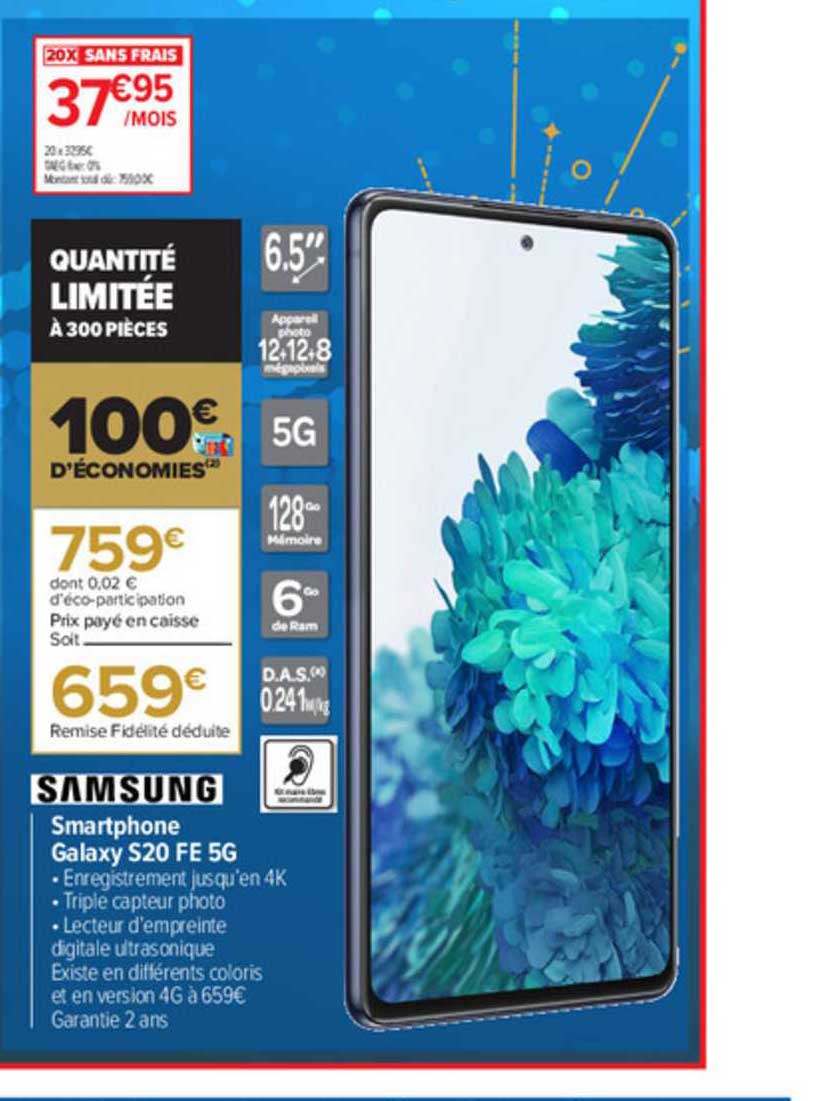 smartphone galaxy s20 fe 5g