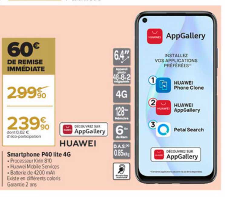 smartphone p40 lite 4g