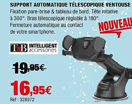 Support Automatique Télescopique Ventouse