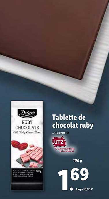 Tablette De Chocolat Ruby