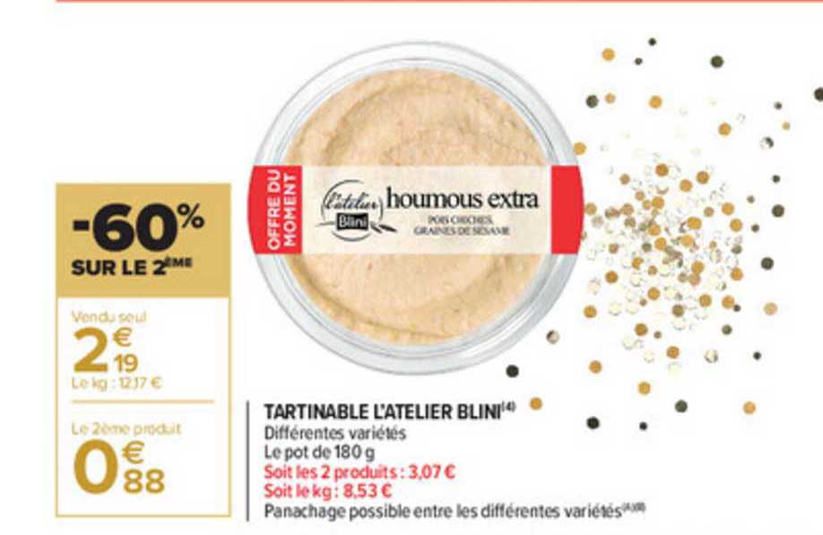 tartinable l'atelier blini