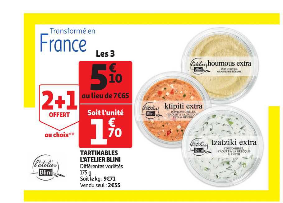 tartinables l'atelier blini