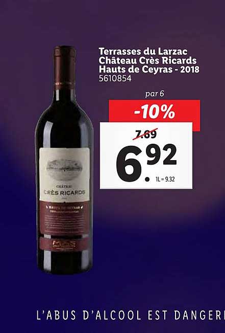 terrasses du larzac château crès ricards hauts de ceyras 2018