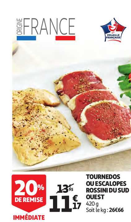 tournedos ou escalopes rossini du sud ouest