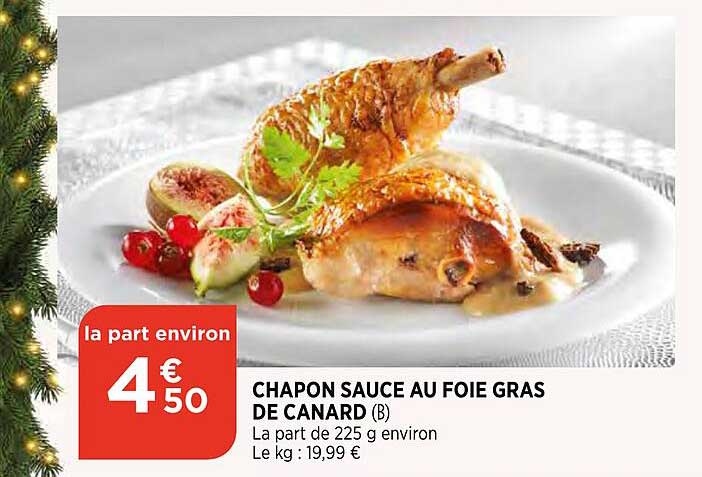chapon sauce au foie gras de canard
