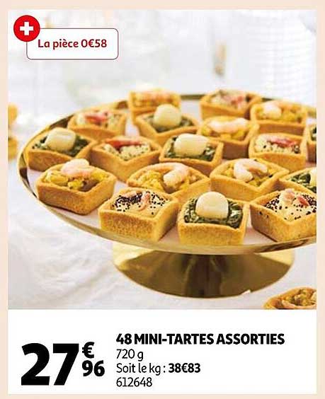 48 Mini-tartes Assorties
