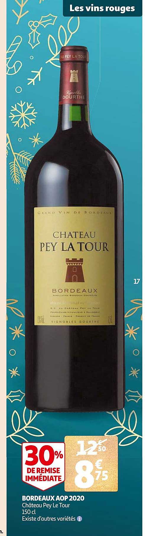 bordeaux aop 2020 château pey le tour