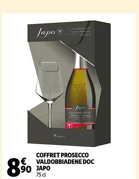 Coffret Prosecco Valdobbiadene Doc Japo