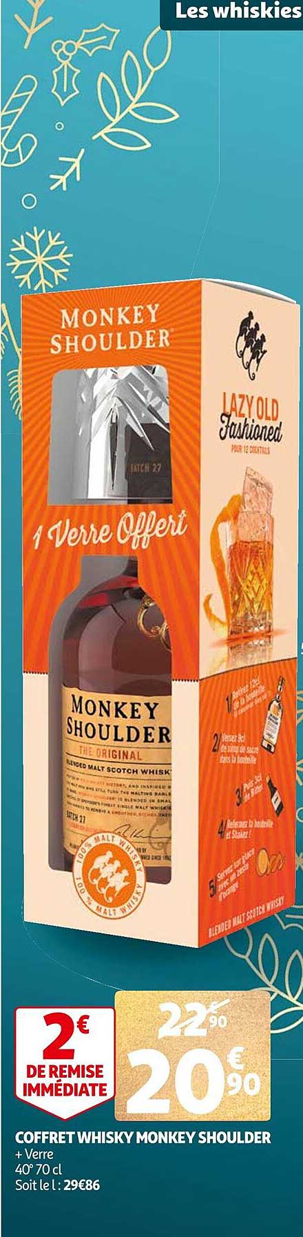 coffret whisky monkey shoulder