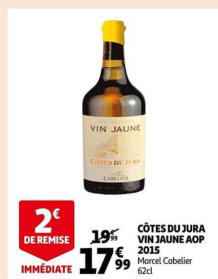 côtes du jura vin jaune aop 2015 marcel cabelier