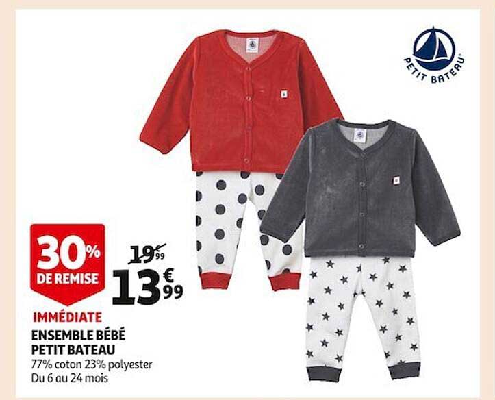 ensemble bébé petit bateau