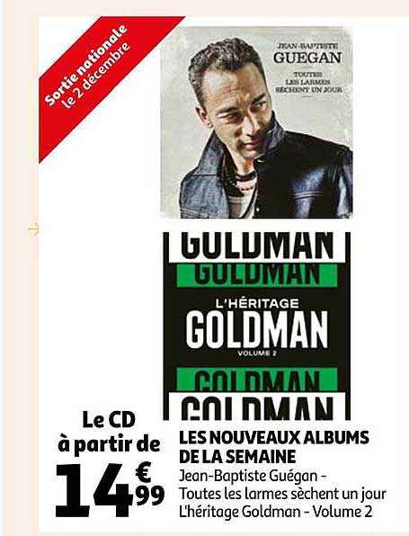 les nouveaux albums de la semaine