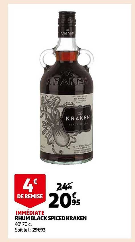 rhum black spiced kraken