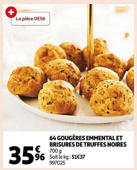 64 Gougères Emmental Et Brisures De Truffes Noires