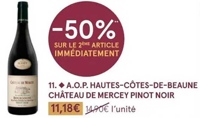 a.o.p. hautes-côtes-de-beaune château de mercey pinot noir
