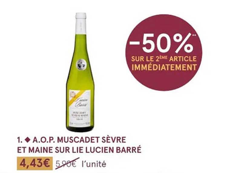 a.o.p. muscadet sèvre et maine sur lie lucien barré