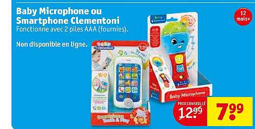 baby microphone ou smartphone clémentoni