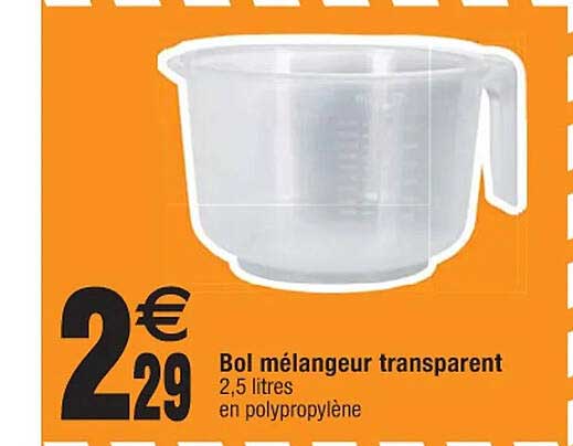 Bol Mélangeur Transparent