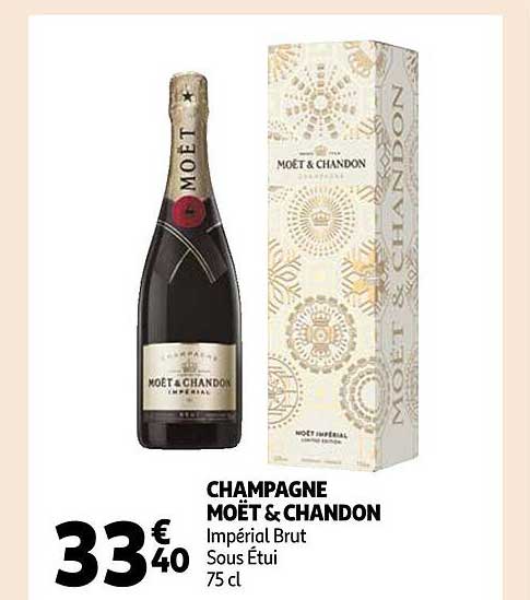 champagne moël & chandon impérial brut sous étui