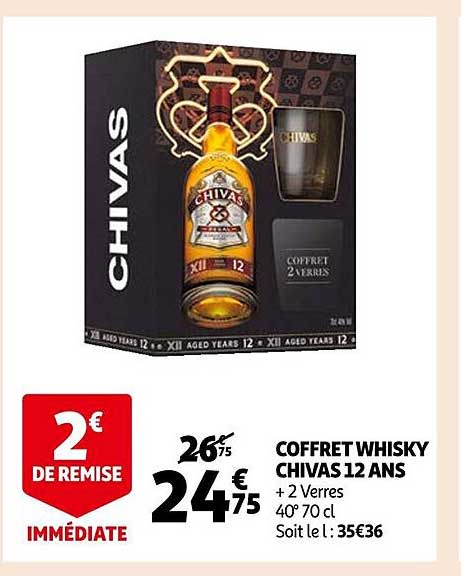 coffret whisky chivas 12 ans