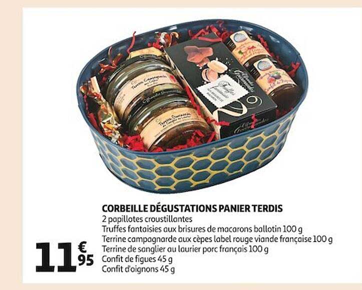 corbeille dégustations panier terdis