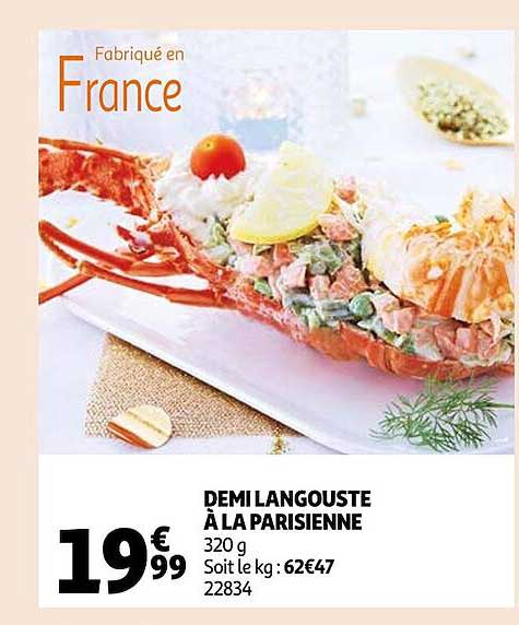 demi langouste à la parisienne