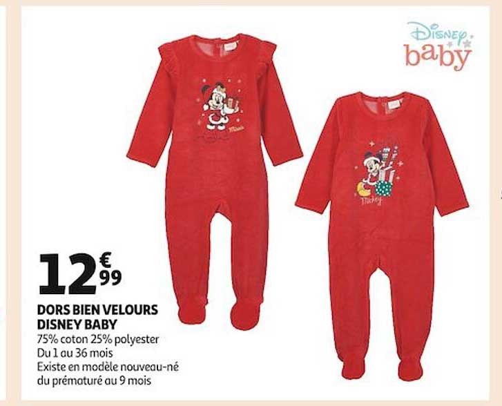 dors bien velours disney baby