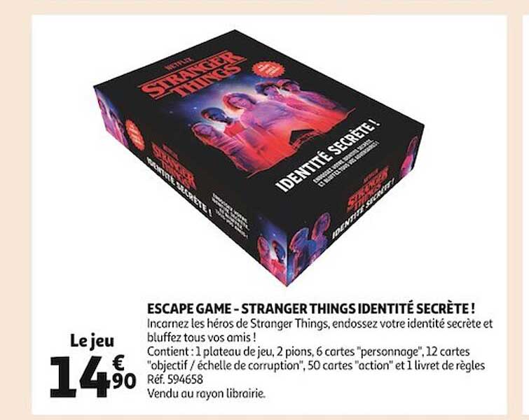escape game - stranger things identité secrète !