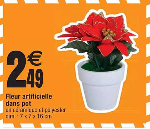 Fleur Artificielle Dans Pot