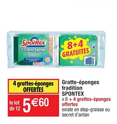 gratte-éponges tradition spontex