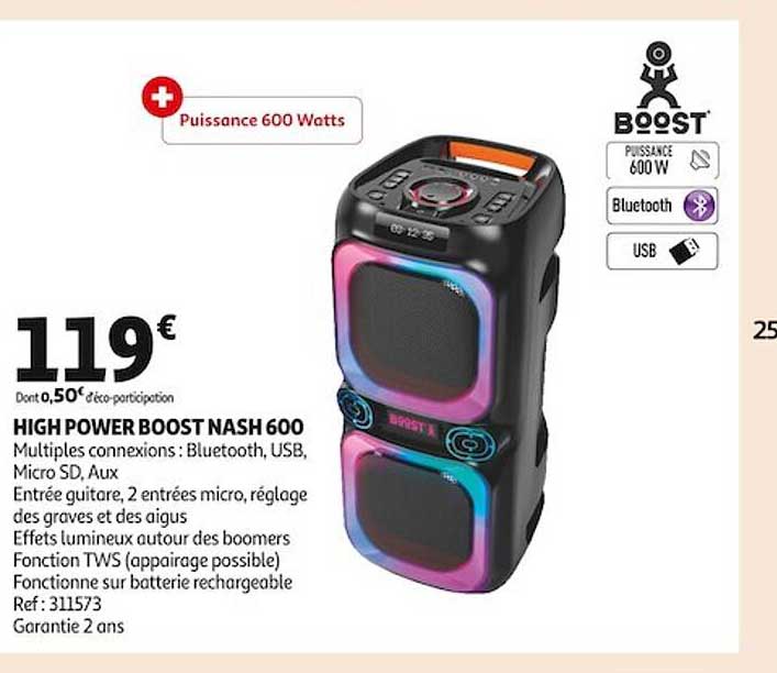 high power boost nash 600