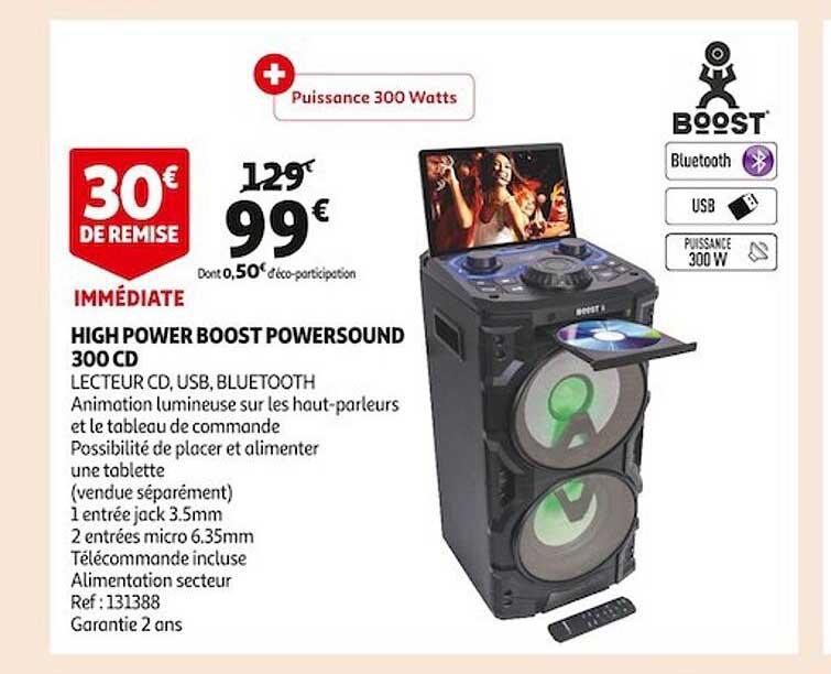 High Power Boost Powersound 300 Cd
