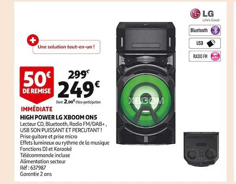 high power lg xboom on5