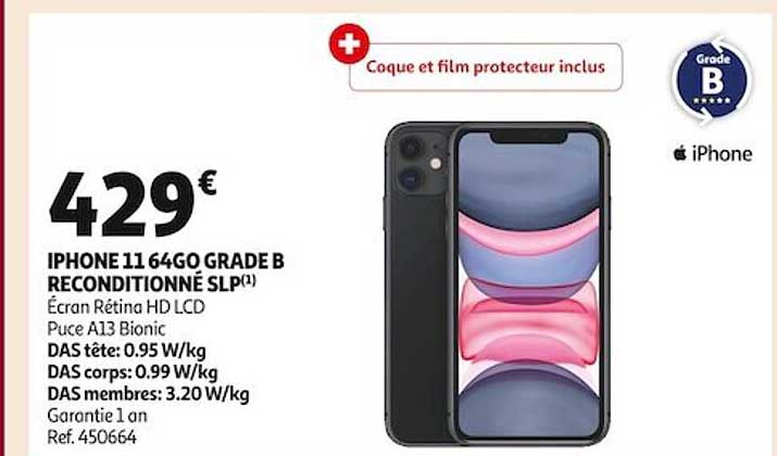 iPhone 11 64go grade b reconditionné slp